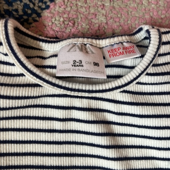ZARA STRIPED RIB T-SHIRT - Picture 4 of 5
